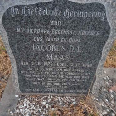 MAAS Jacobus D.L. 1922-1988