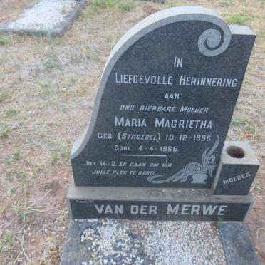 MERWE Maria Magrietha, van der nee STROEBEL 1896-1965