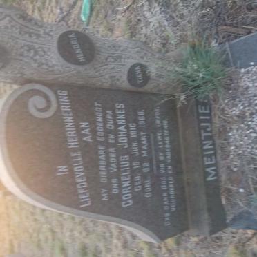 MEINTJIES Cornelius Johannes 1910-19??
