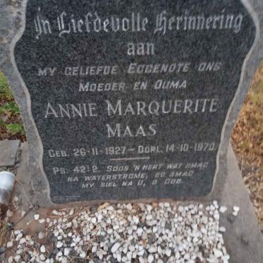 MAAS Annie Marquerite 1927-1970