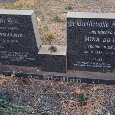 MEILLON Daniel Benjamin, de 1927-1970 &amp; Mina DU PREEZ 1927-1970
