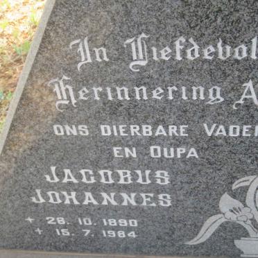 MEINTJES Jacobus Johannes 1890-1984 &amp; Hendrika Magretha 1900-1978