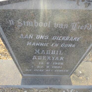 MYBURGH Maguil Aderyan 1906-1981