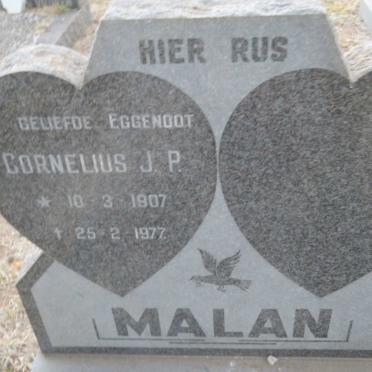 MALAN Cornelius J.P. 1907-1977