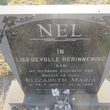 NEL Elizabeth Maria 1932-1995