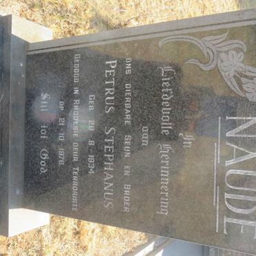 NAUDE Petrus Stephanus 1934-1976