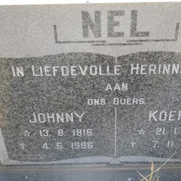 NEL Johnny 1916-1996 &amp; Koekie 1912-2004