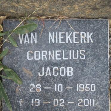 NIEKERK Cornelius Jacob, van 1950-2011