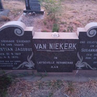 NIEKERK Christian Jacobus, van  1917-1970 &amp; Susanna Elsie 1927-1989