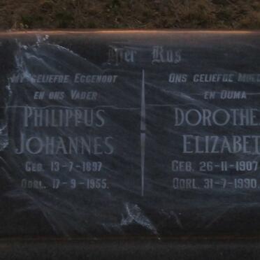 OPPERMAN Philippus Johannes 1897-1955 &amp; Dorothea Elizabeth KRUGER 1907-1990