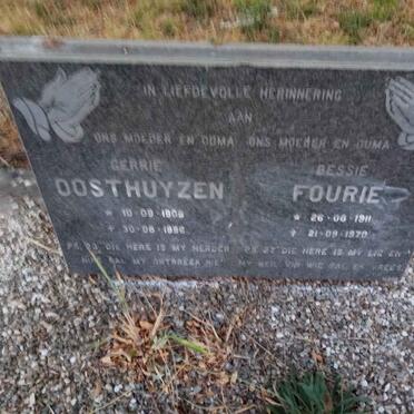 OOSTHUIZEN Gerrie 190?-1996 :: FOURIE Bessie 1911-1970