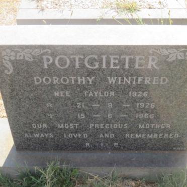 POTGIETER Dorothy Winifred nee TAYLOR 1926-1966
