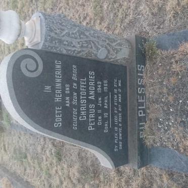 PLESSIS Christoffel Petrus Andries, du 1943-1965