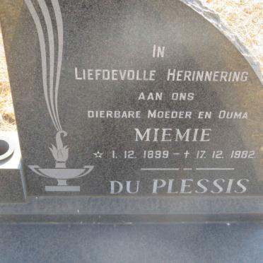 PLESSIS Miemie, du 1899-1982