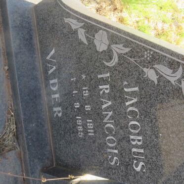 PIENAAR Jacobus Francois 1911-1985 &amp; Petronella Gertruida 1913-1991