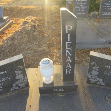PIENAAR Daniel Petrus 1909-1981 &amp; Alida Susanna 1907-1981