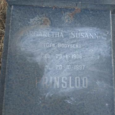 PRINSLOO Gert Hendrik 1908-1967 &amp; Margaretha Susanna BOOYSEN 1906-1997