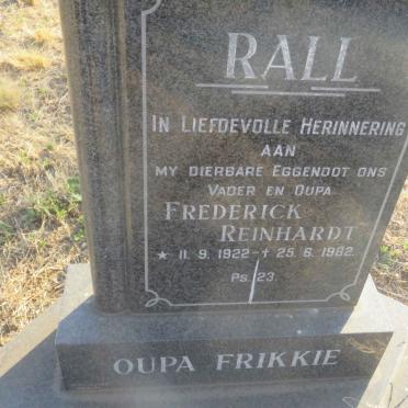 RALL Frederick Reinhardt 1922-1982