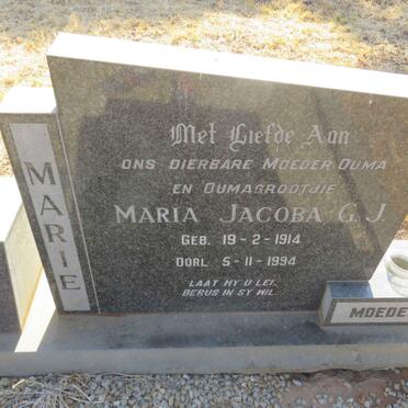 ROUX Frederick Jacobus P. 1910-1976 &amp; Maria Jacoba G.J. 1914-1994