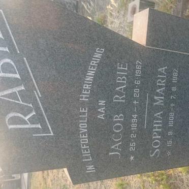 RABIE Jacob 1894-1967 &amp; Sophia Maria 1908-1987