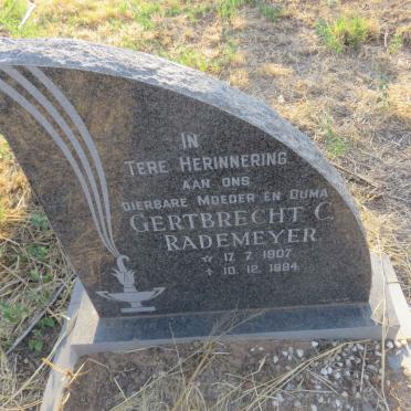 RADEMEYER Gertbrecht C. 1907-1984