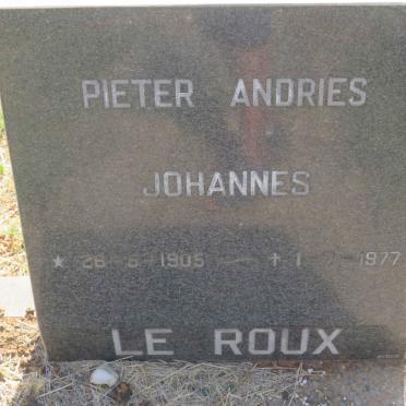 ROUX Pieter Andries Johannes, le 1905-1977