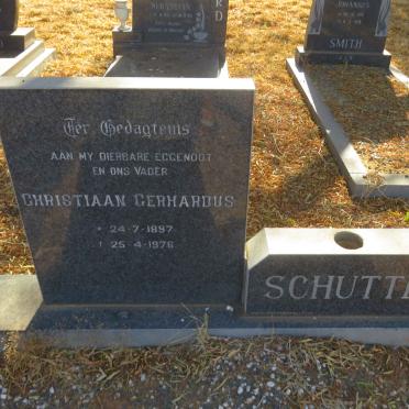 SCHUTTE Christiaan Gerhardus 1897-1976