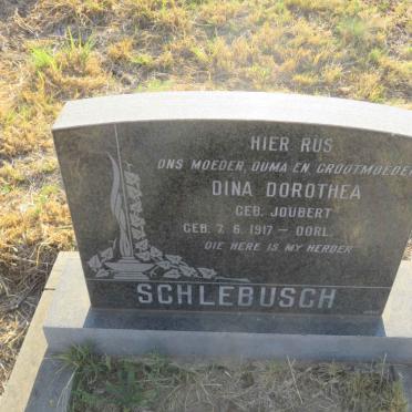 SCHLEBUSCH Dina Dorothea nee JOUBERT 1917-