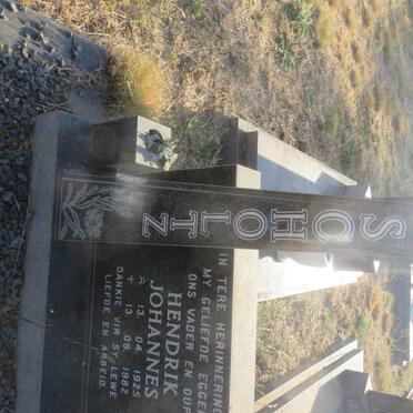 SCHOLTZ Hendrik Johannes 1925-1982 &amp; Anna Maria Elizabeth 1925-2014