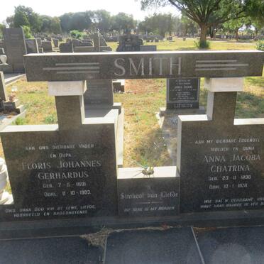 SMITH Floris Johannes Gerhardus 1891-1983 &amp; Anna Jacoba Chatrina 1898-1978