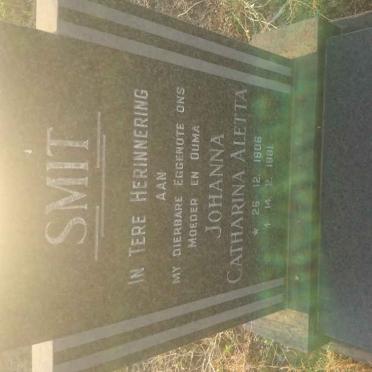 SMIT Johanna Catharina Aletta 1906-1981