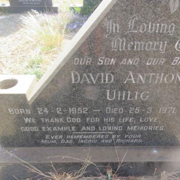 UHLIG David Anthony 1952-1971