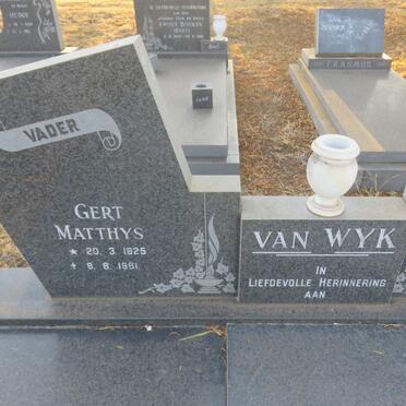 WYK Gert Matthys, van 1925-1981