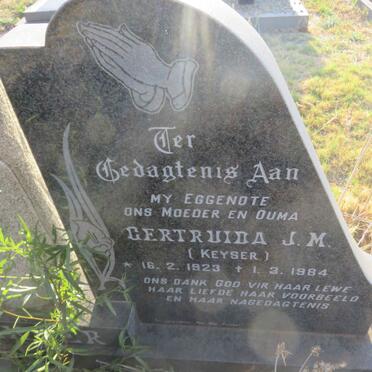 ? Gertruida J.M. KEYSER 1923-1984