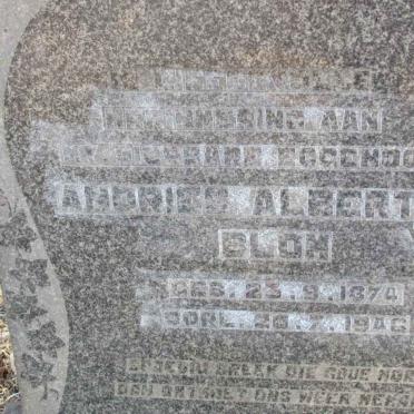 BLOM Andries Albertus 1874-1946
