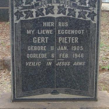 BRITS Gert Pieter 1905-1946