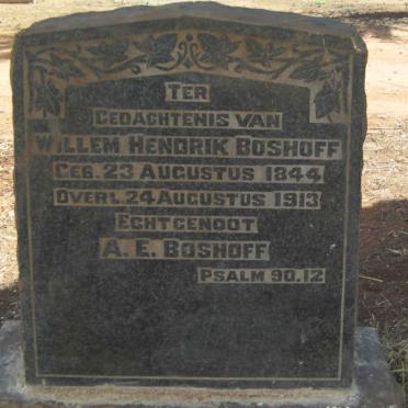 BOSHOFF Willem Hendrik 1844-1913