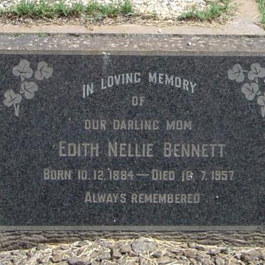 BENNETT Edith Nellie 1884-1957