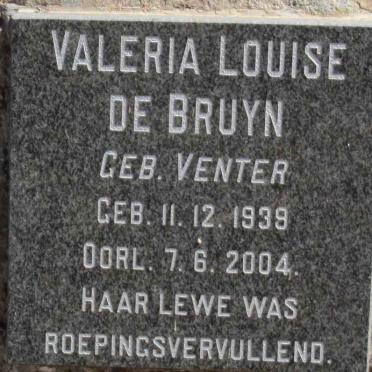 BRUYN Valeria Louise, de nee VENTER 1939-2004