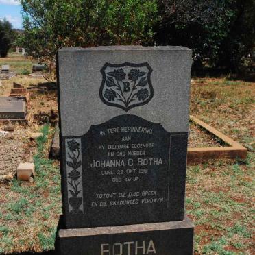 BOTHA Johanna C. -1919