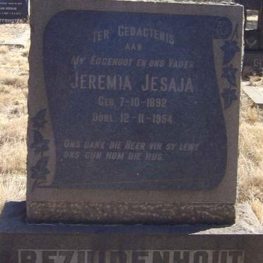 BEZUIDENHOUT Jeremia Jesaja 1892-1954