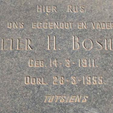 BOSHOFF Pieter H. 1911-1955