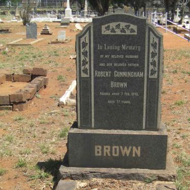 BROWN Robert Cunningham -1943