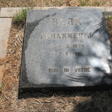 BLOM Johannes J. 1874-1961