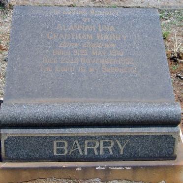 BARRY Alannah Una Grantham nee GOODWIN 1910-1952