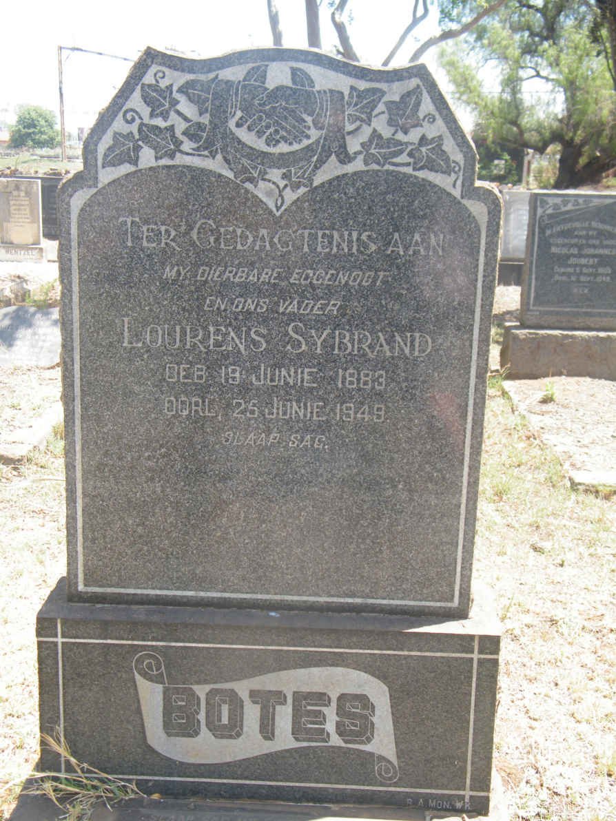 BOTES Lourens Sybrand 1883-1949