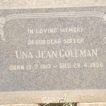 COLEMAN Una Jean 1913-1956