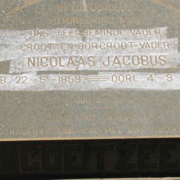 COETZEE Nicolaas Jacobus 1859-1948