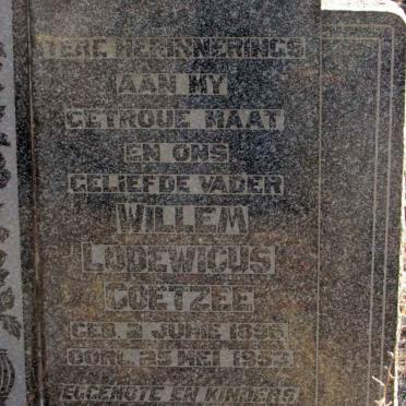 COETZEE Willem Lodewicus 1896-1953