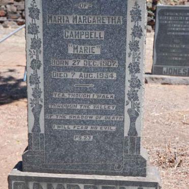 CAMPBELL Maria Margaretha 1907-1954